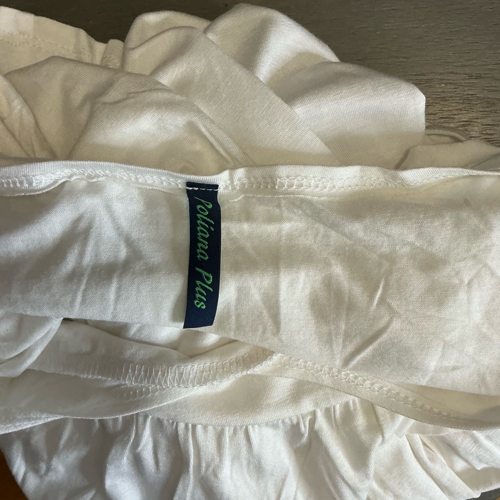 White Ruffle Sleeve Blouse - Picture 3 of 5